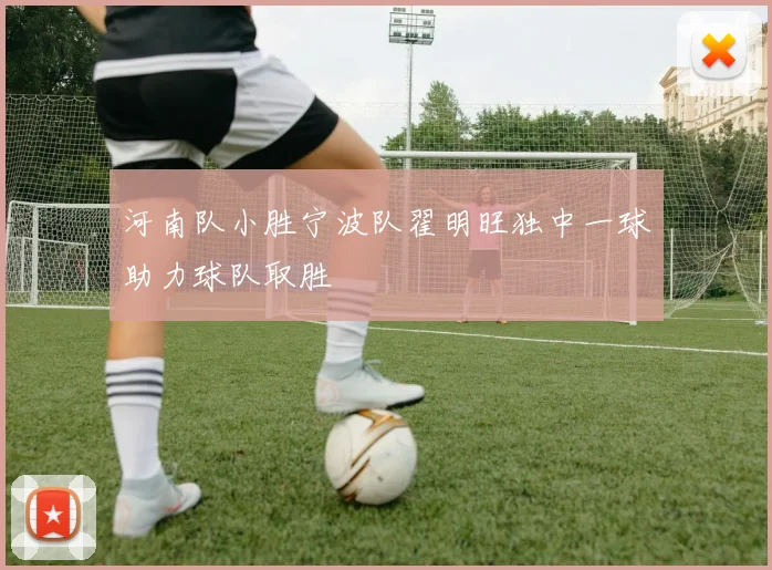 河南队小胜宁波队翟明旺独中一球助力球队取胜